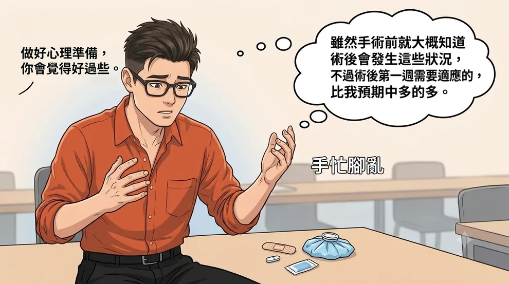 可以跟我們聊聊（割包皮）手術後第一週的情況嗎？
