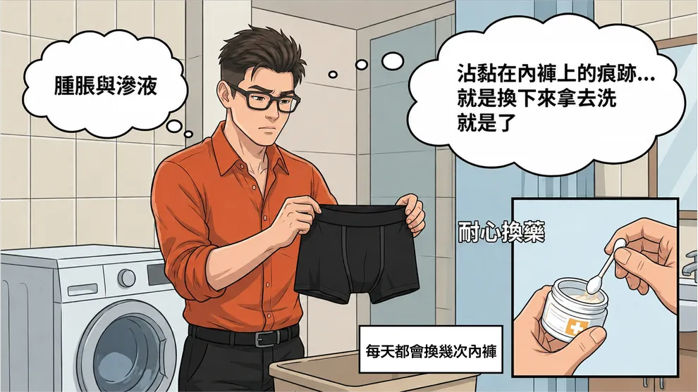 割包皮手術後的腫脹跟滲液，你是怎麼處理的？