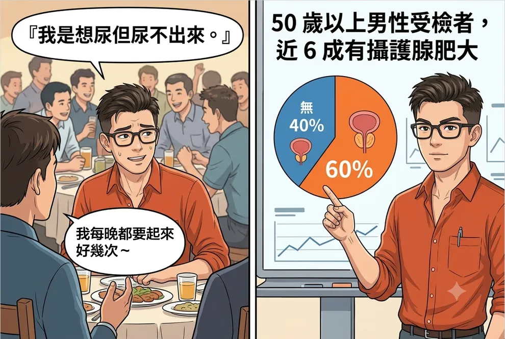 想尿但尿不出來、尿出來卻尿不乾淨