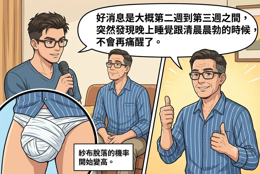 割包皮手術後第二週會發生哪些狀況呢？