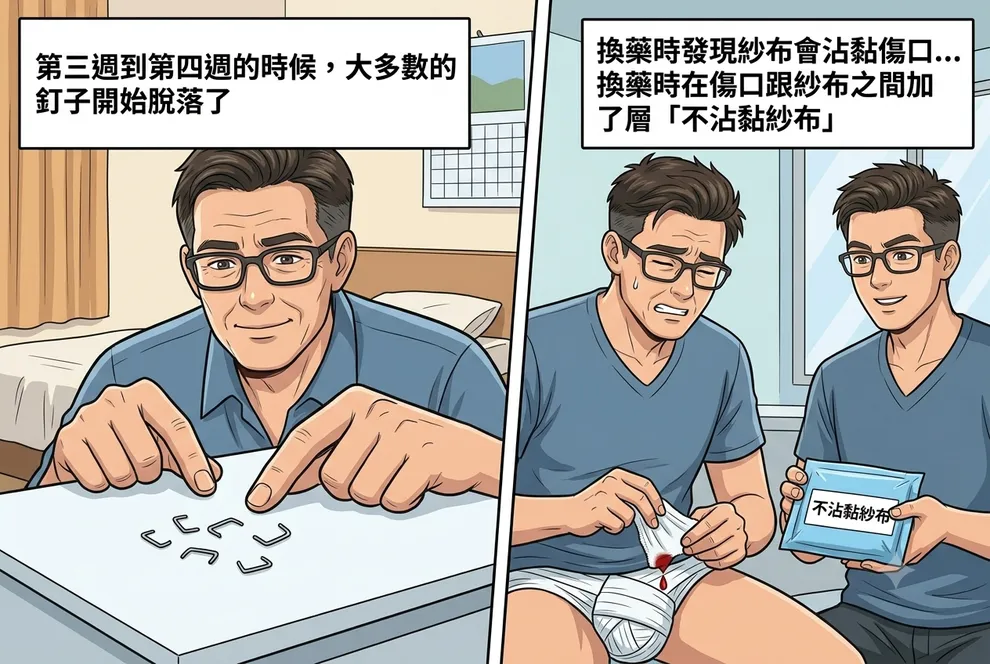 割包皮槍手術術後的焦慮感大概從什麼時候開始才感覺比較安心？