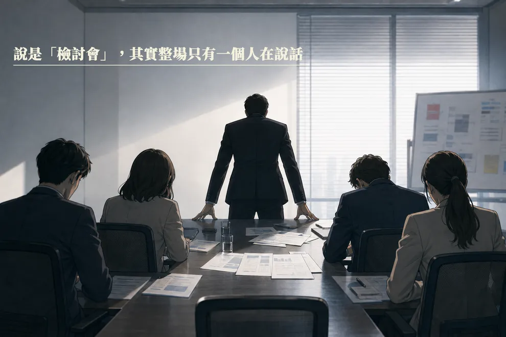 週末下午的那場檢討會