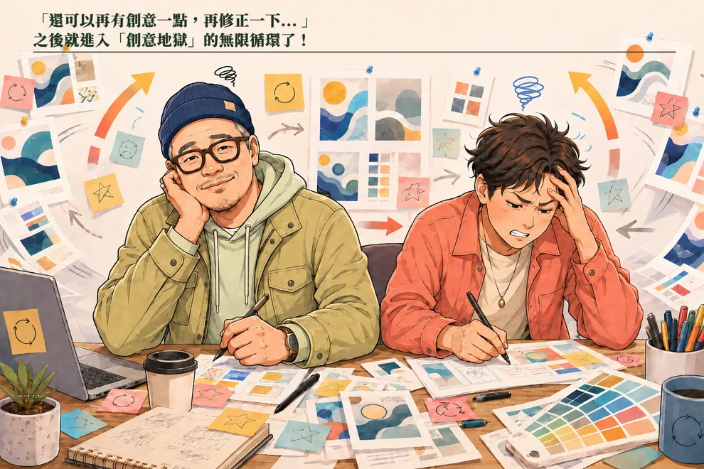 名為「再有創意一點」的無限循環