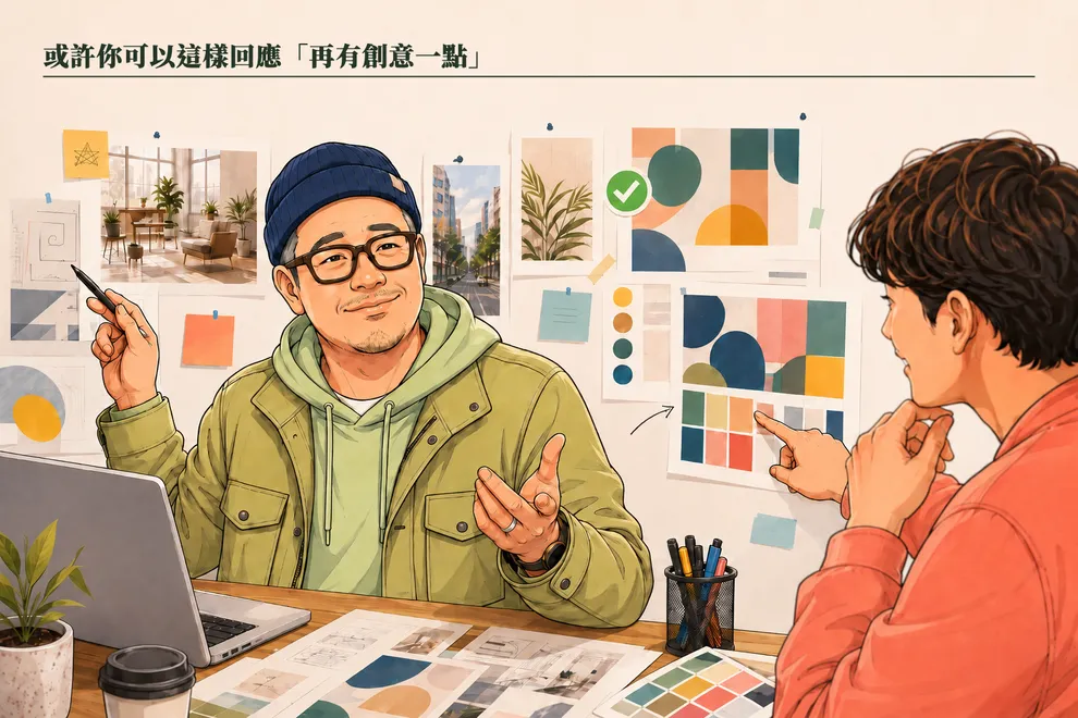 我這樣回應「再有創意一點」